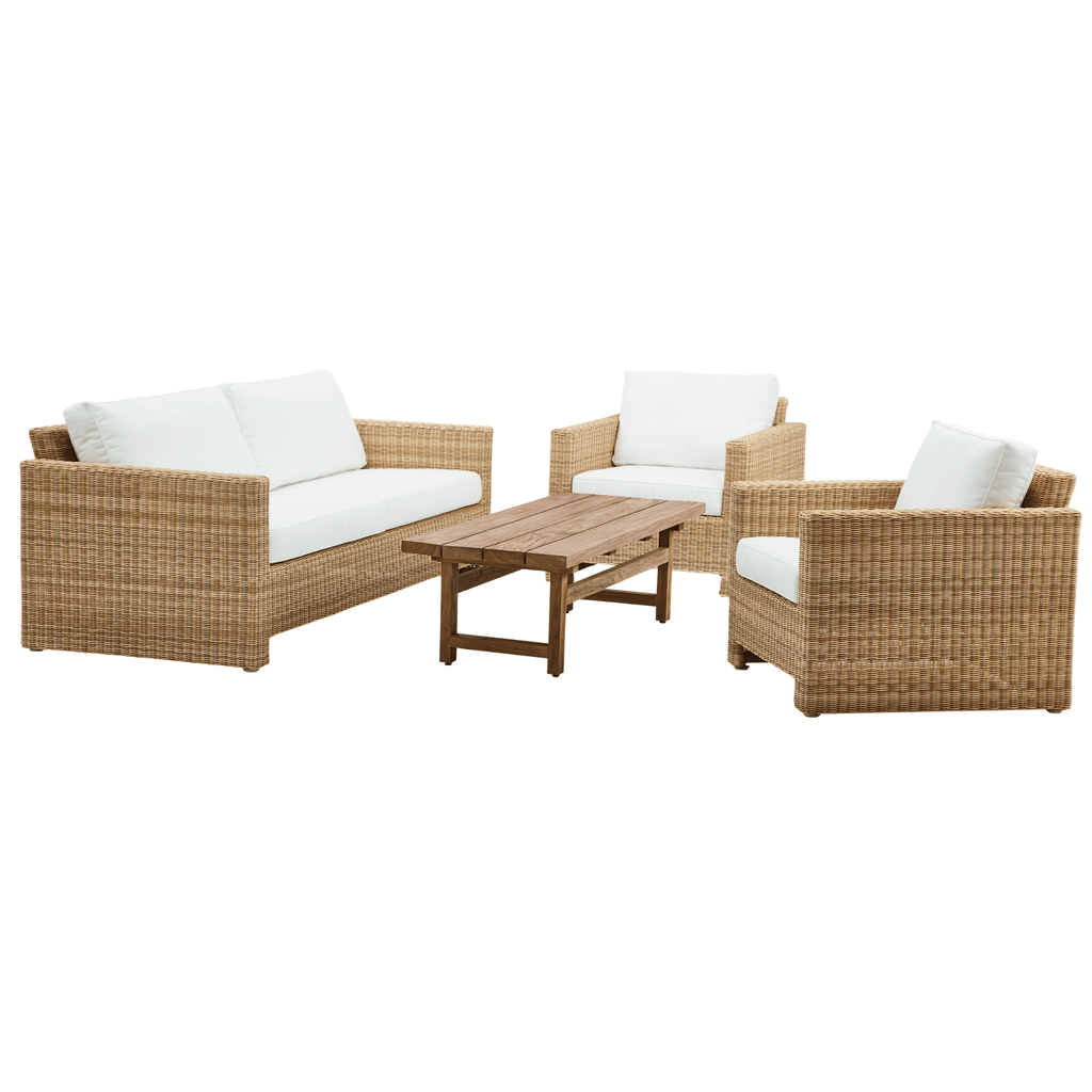 AluRattan™ Contemporary Outdoor 3-Seater Sofa - Outdoor Sofas & Sectionals - The Well Appointed House