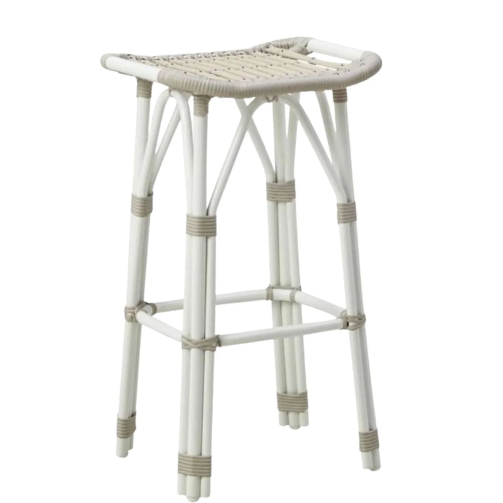 AluRattan™ Woven Bar Stool - Available in Two Colors - Outdoor Bar & Counter Stools - The Well Appointed House
