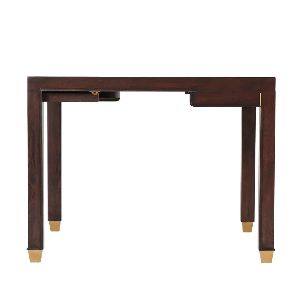 Antonio Leather Top Game Table - Game Tables - The Well Appointed House