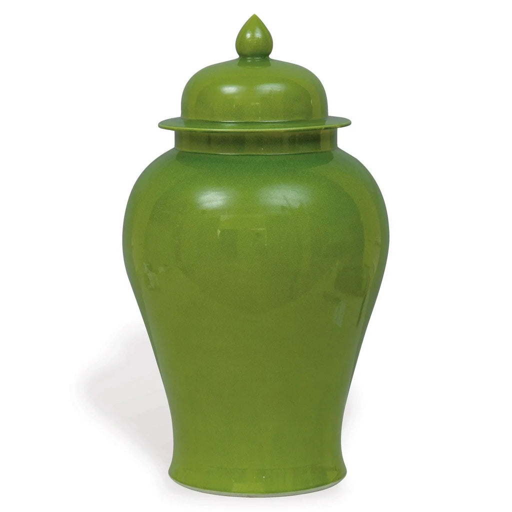 Apple Green Porcelain Ginger Jar - Vases & Jars - The Well Appointed House