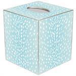 Aqua Antelope Wastepaper Basket and Optional Tissue Box Cover - Wastebasket Sets - The Well Appointed House