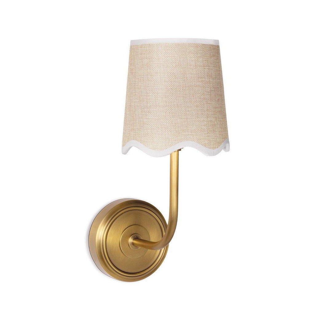 Ariel Sconce (Natural Brass) - Sconces - The Well Appointed House
