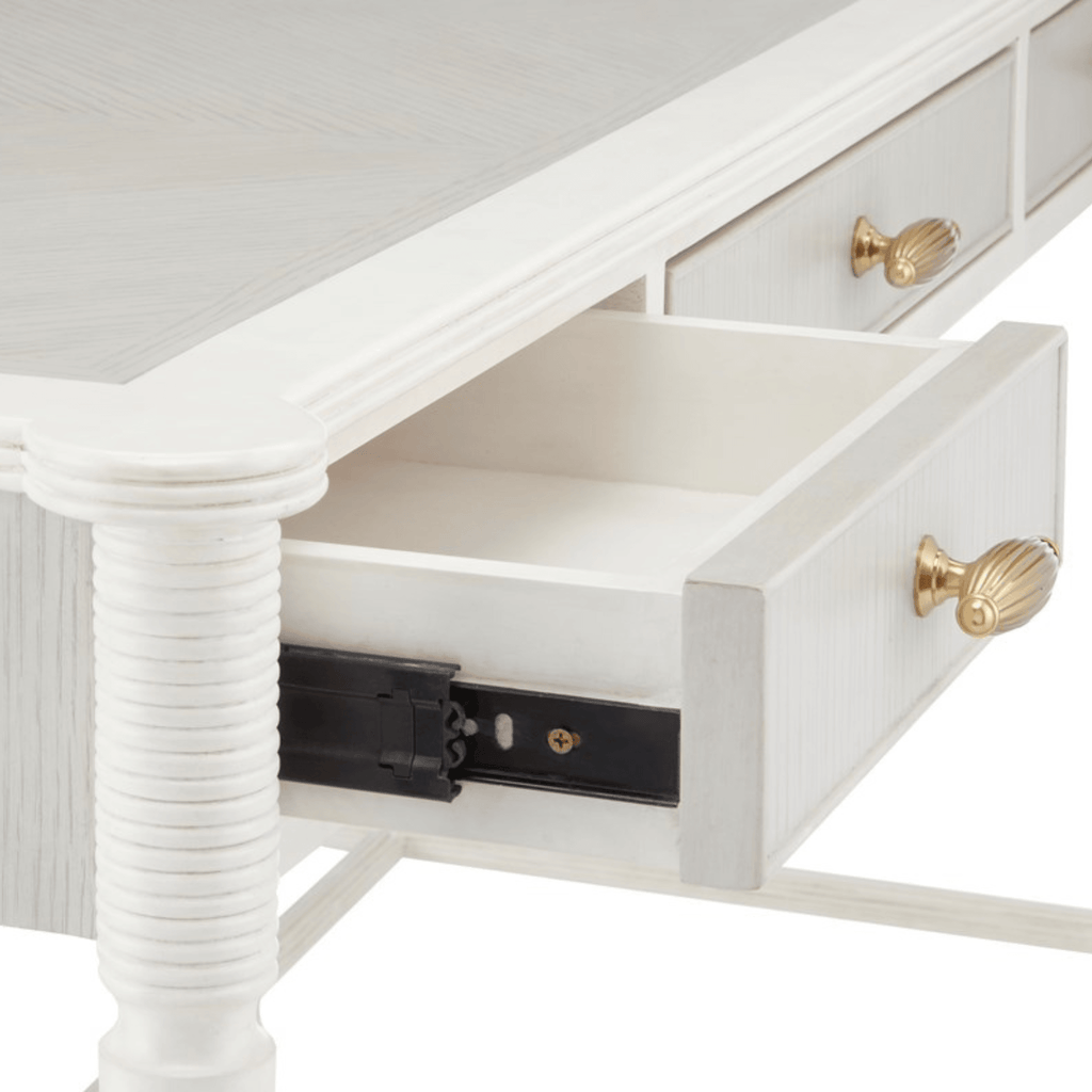 Aster White Desk - Desks & Desk Chairs - The Well Appointed House