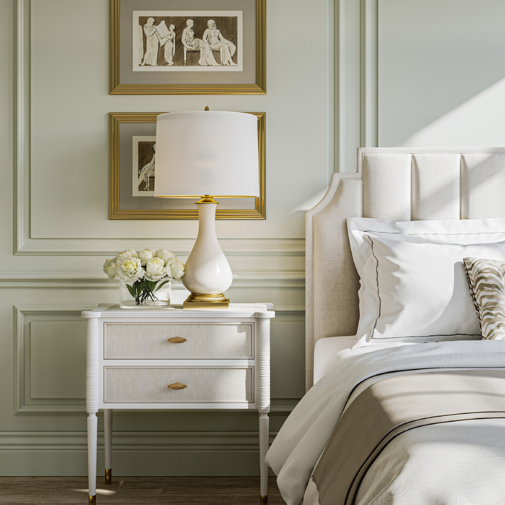 Aster White Nightstand - The Well Appointed House 