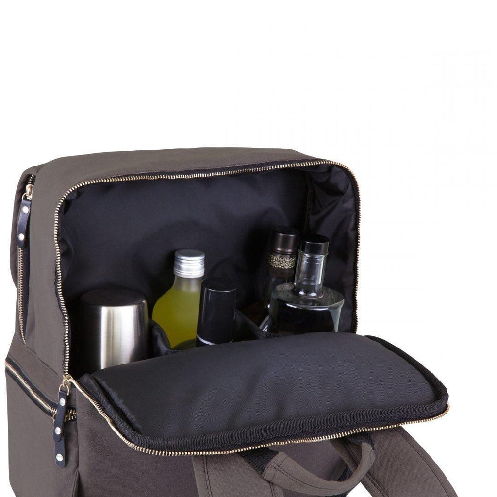 Bar Backpack Portable Cocktail Tote in Grey - Picnic Baskets & Accessories - The Well Appointed House