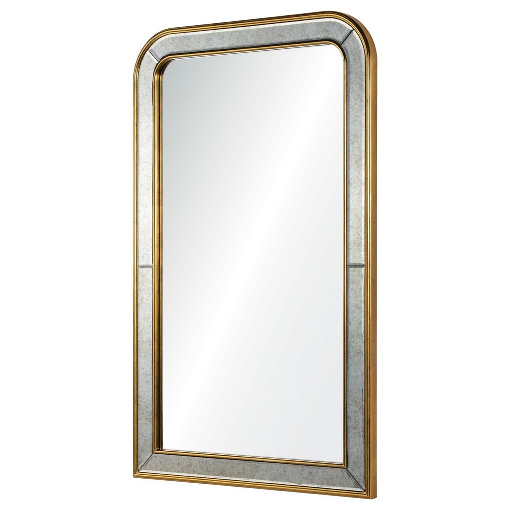 Barclay Butera Phillipe Mirror Burnished Gold Leaf Framed Wall Mirror - The Well Appointed House