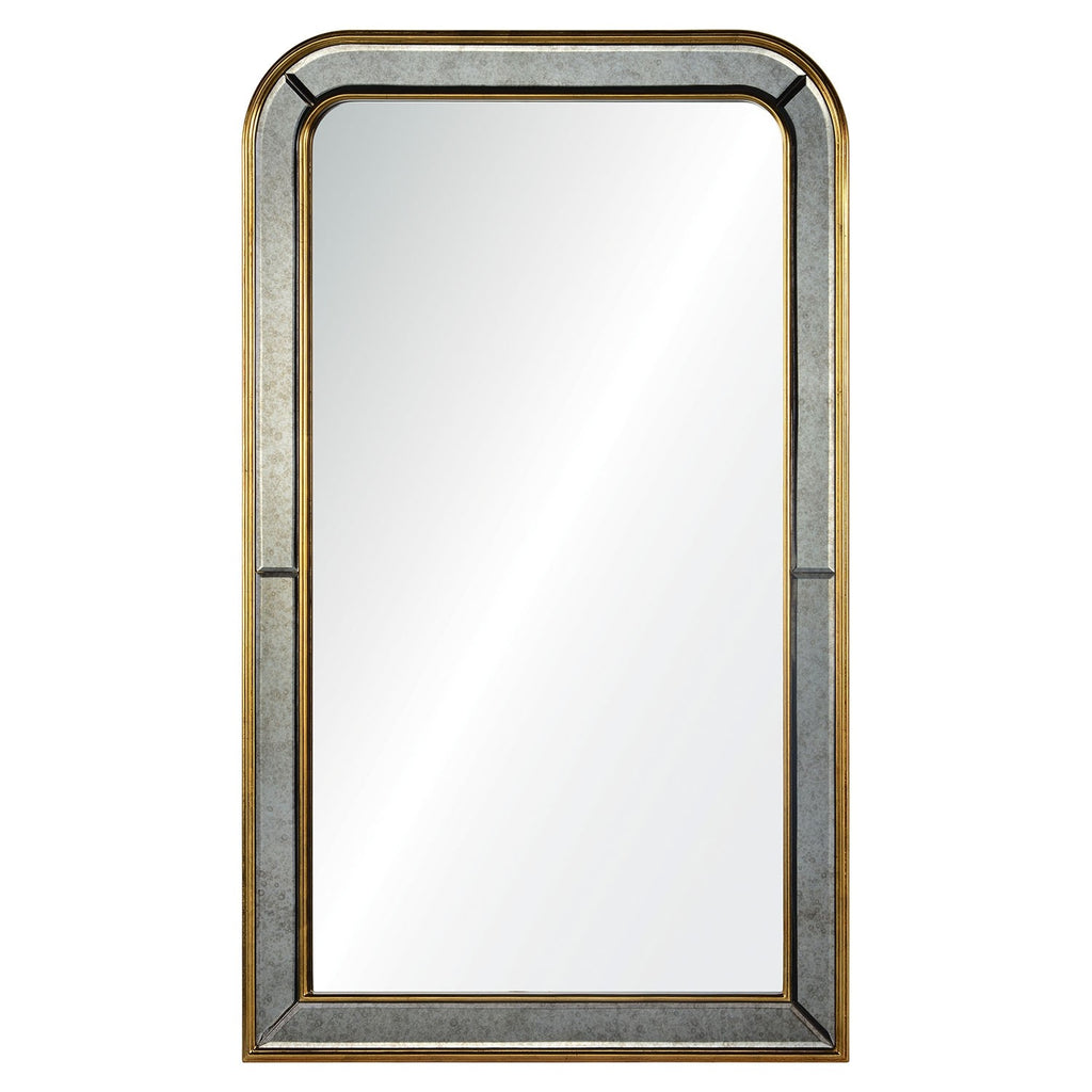 Barclay Butera Phillipe Mirror Burnished Gold Leaf Framed Wall Mirror - The Well Appointed House