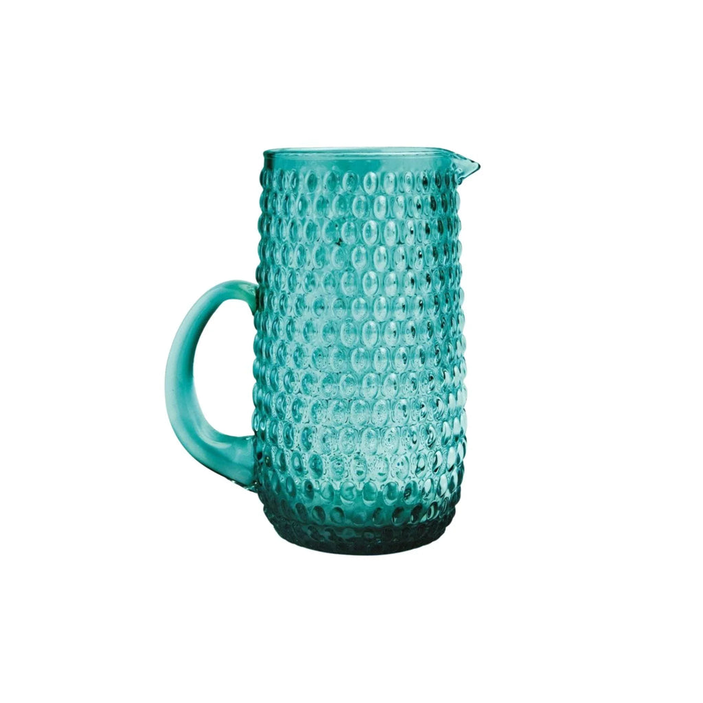 Beaded Textured Pitcher in Teal - Serveware - The Well Appointed House