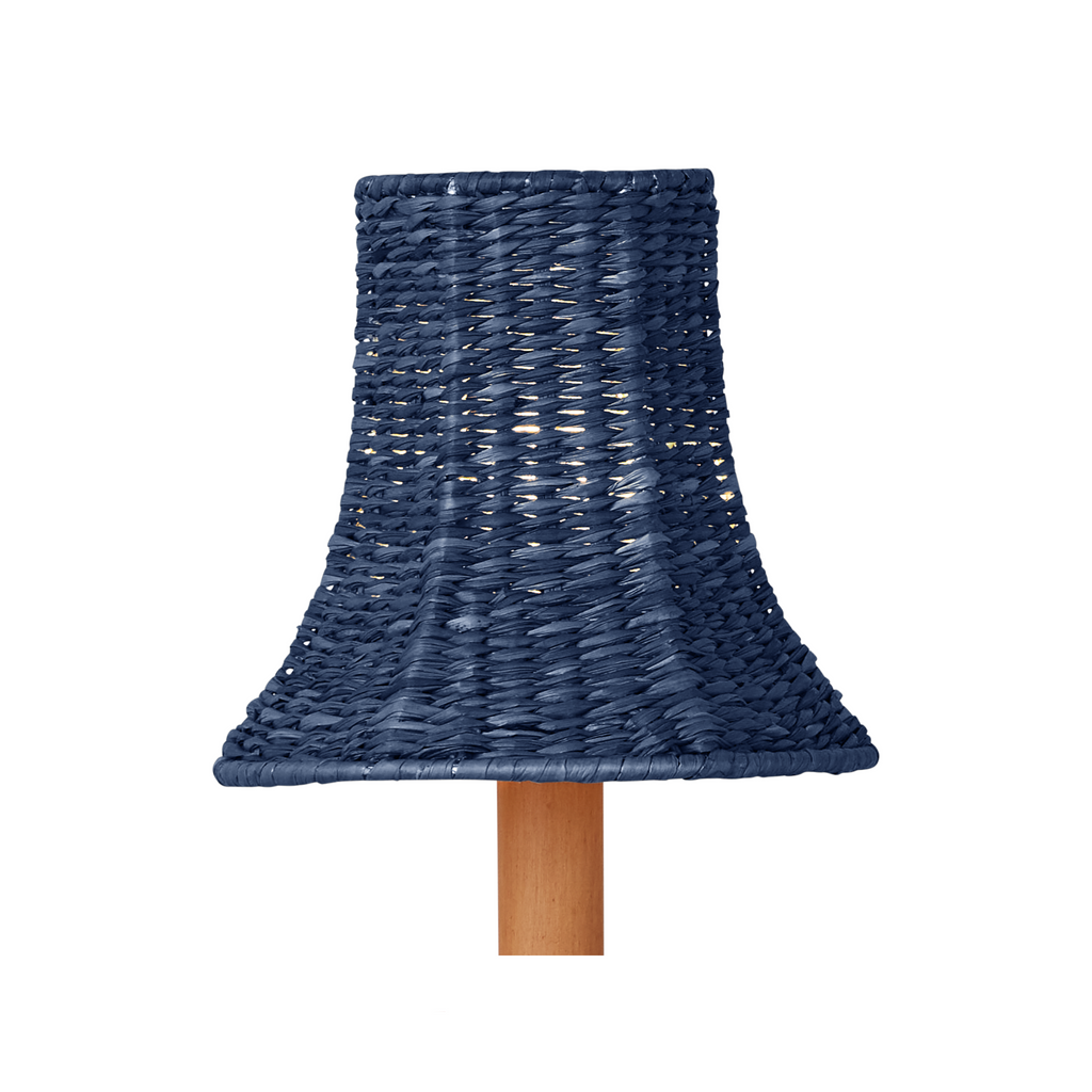 Bell Shape Chandelier Shade in Indigo Blue - The Well Appointed House 