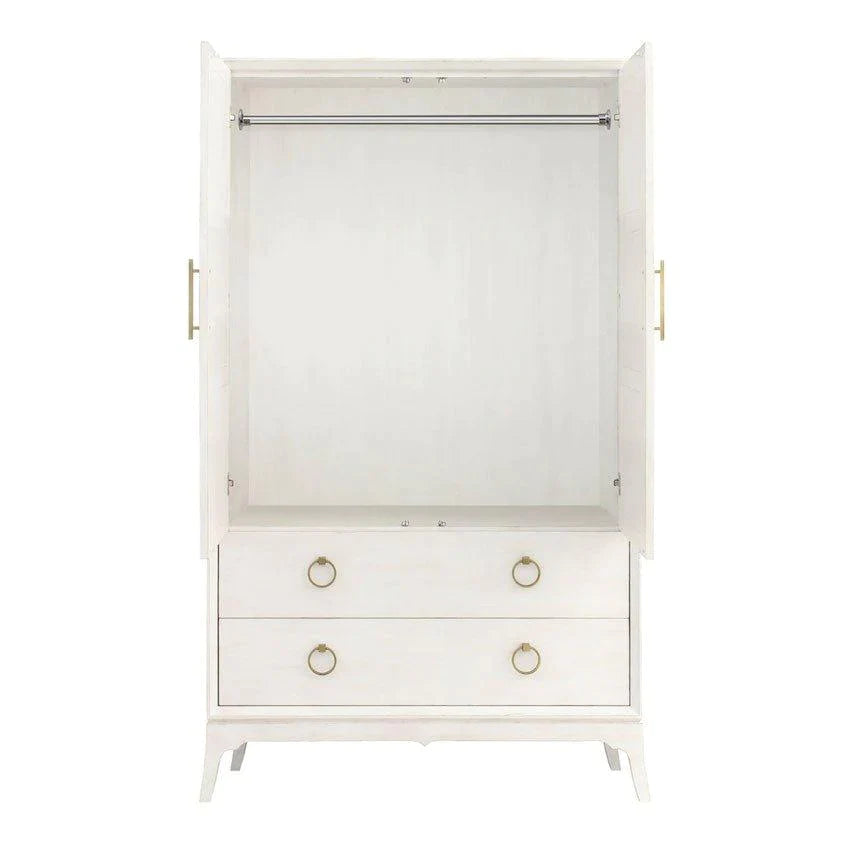 Bennett Armoire with Antique Brass Hardware - Dressers & Armoires - The Well Appointed House