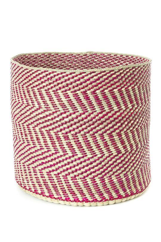 Berry & Natural Maila Milulu Reed Woven Baskets- 2 Sizes Available - Baskets & Bins - The Well Appointed House