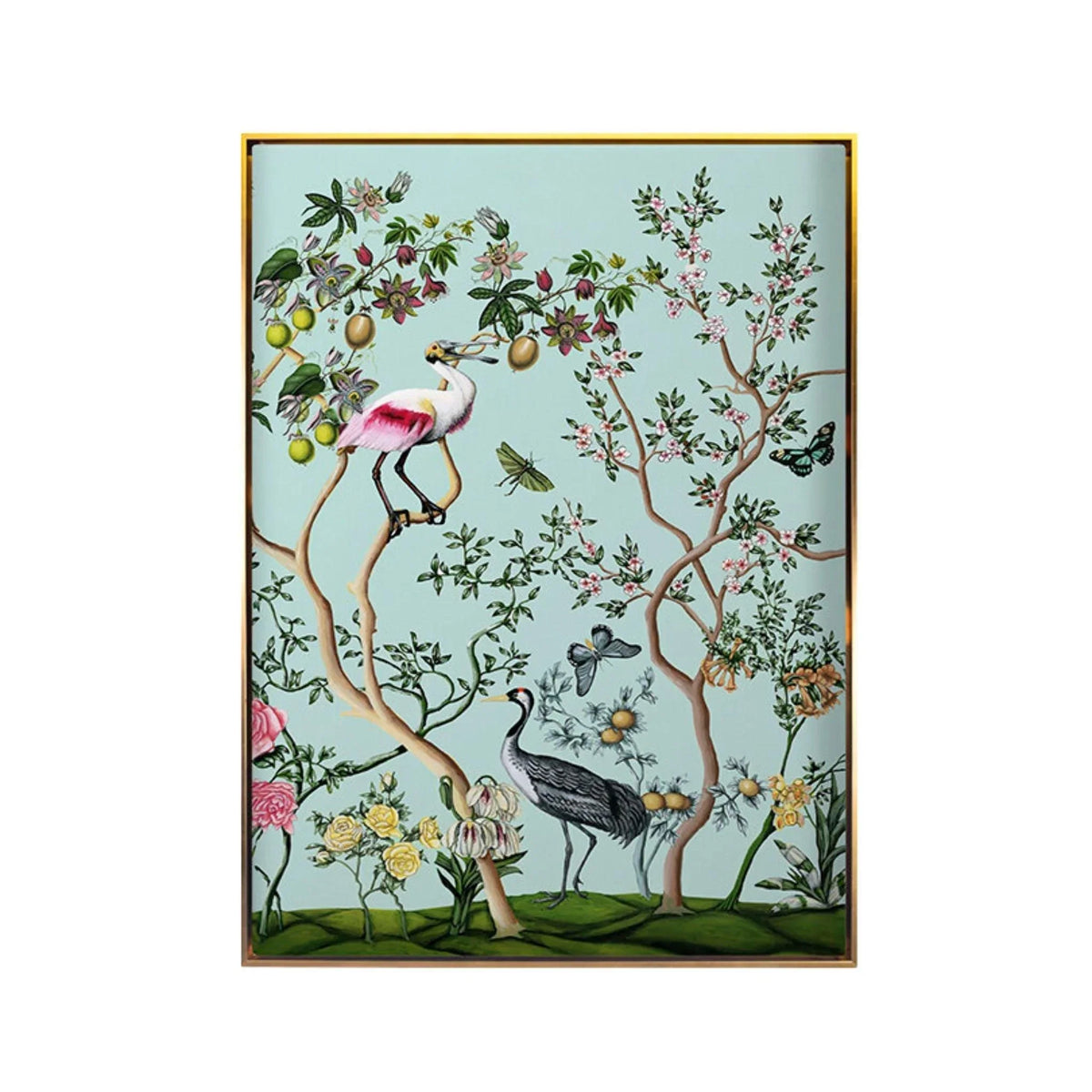 Bird and Branch Chinoiserie 2 Framed Wall Art – The Well