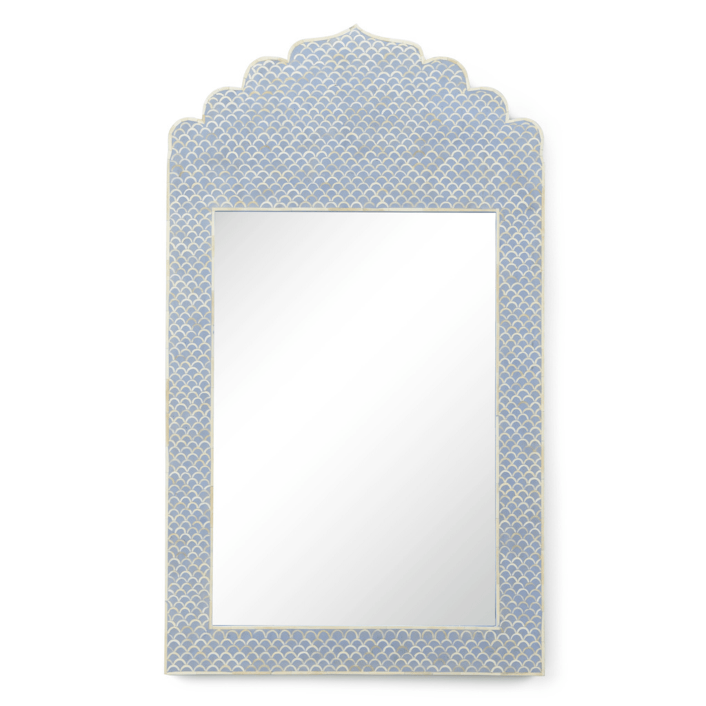 Blue and Cream Wall Mirror - Wall Mirrors - The Well Appointed House
