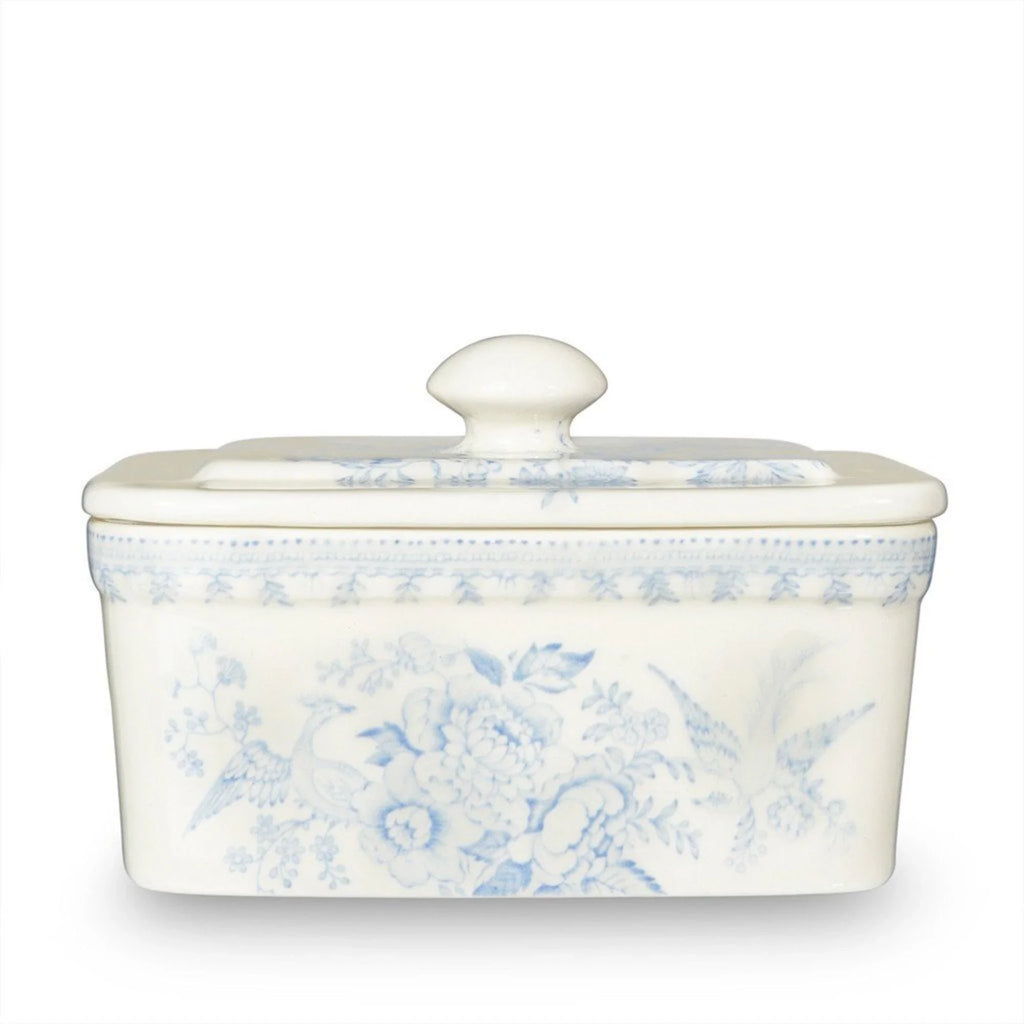 Blue Asiatic Pheasants Butter Dish - Serveware - The Well Appointed House