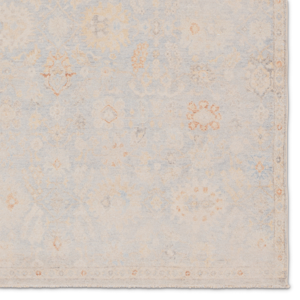 Boheme Light Blue & Orange Power Loomed Area Rug - Available in a Variety of Sizes - Rugs - The Well Appointed House