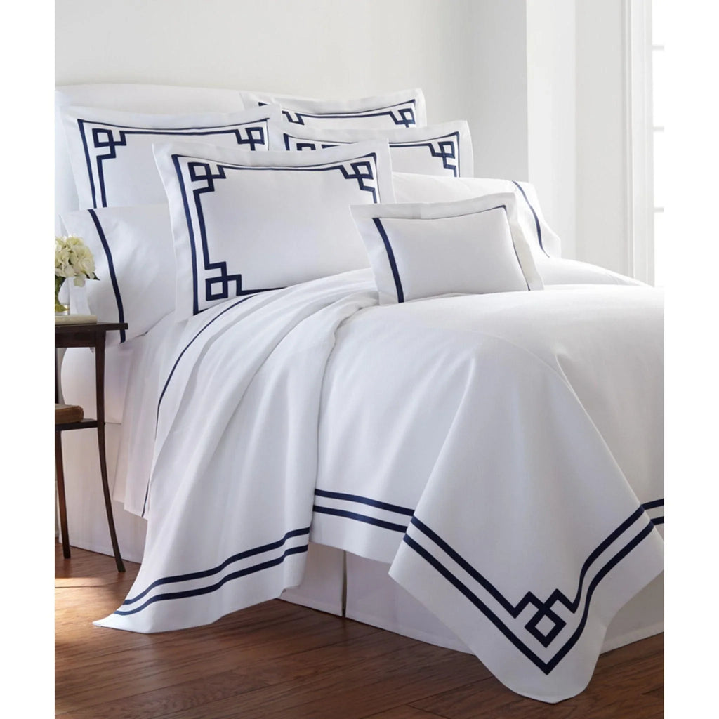 Bristol Fretwork Tape Applique Duvet - Duvet Covers - The Well Appointed House