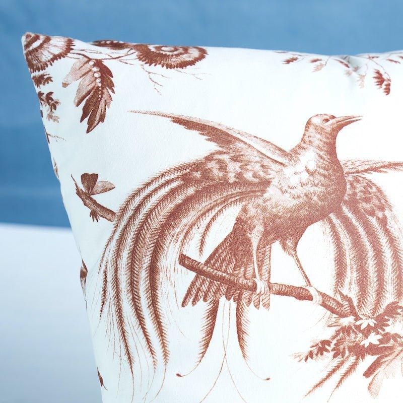 Brown Toile De La Prairie 18" Cotton Throw Pillow - Pillows - The Well Appointed House