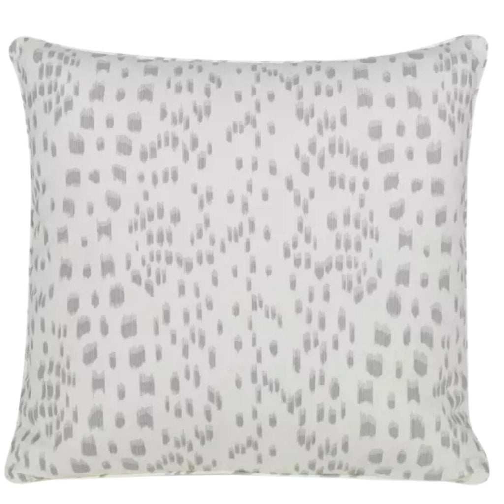 Brunschwig & Fils Les Touches Speckled Gray Cotton Decorative Pillow - Pillows - The Well Appointed House
