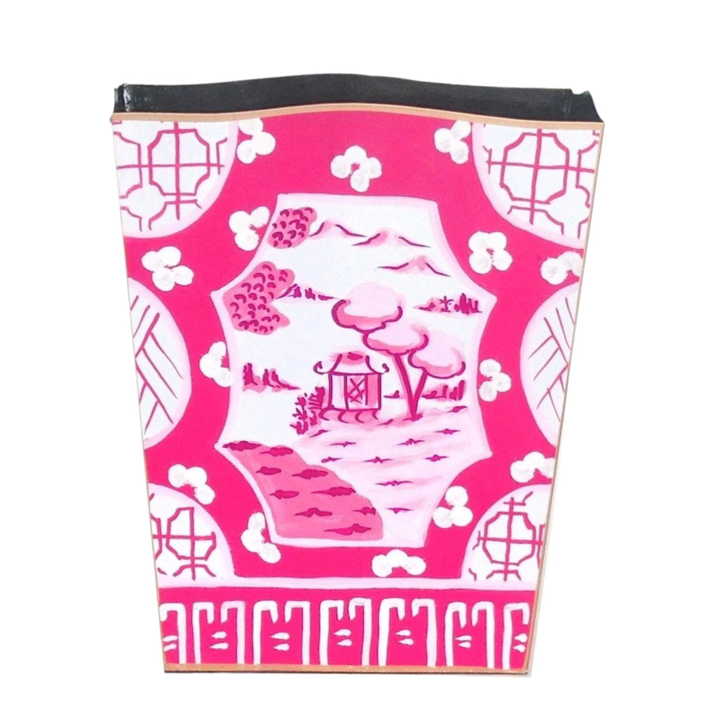 Canton in Pink Wastebasket - Wastebasket - The Well Appointed House