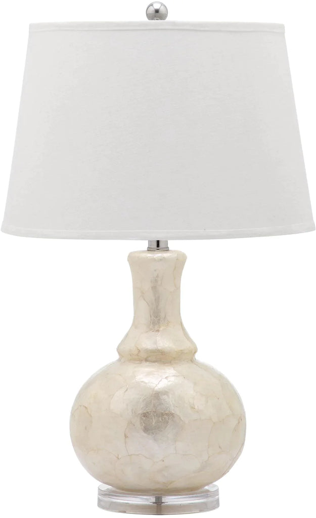 Capiz Shell Crackled Gourd Table Lamp Set of 2 - Table Lamps - The Well Appointed House