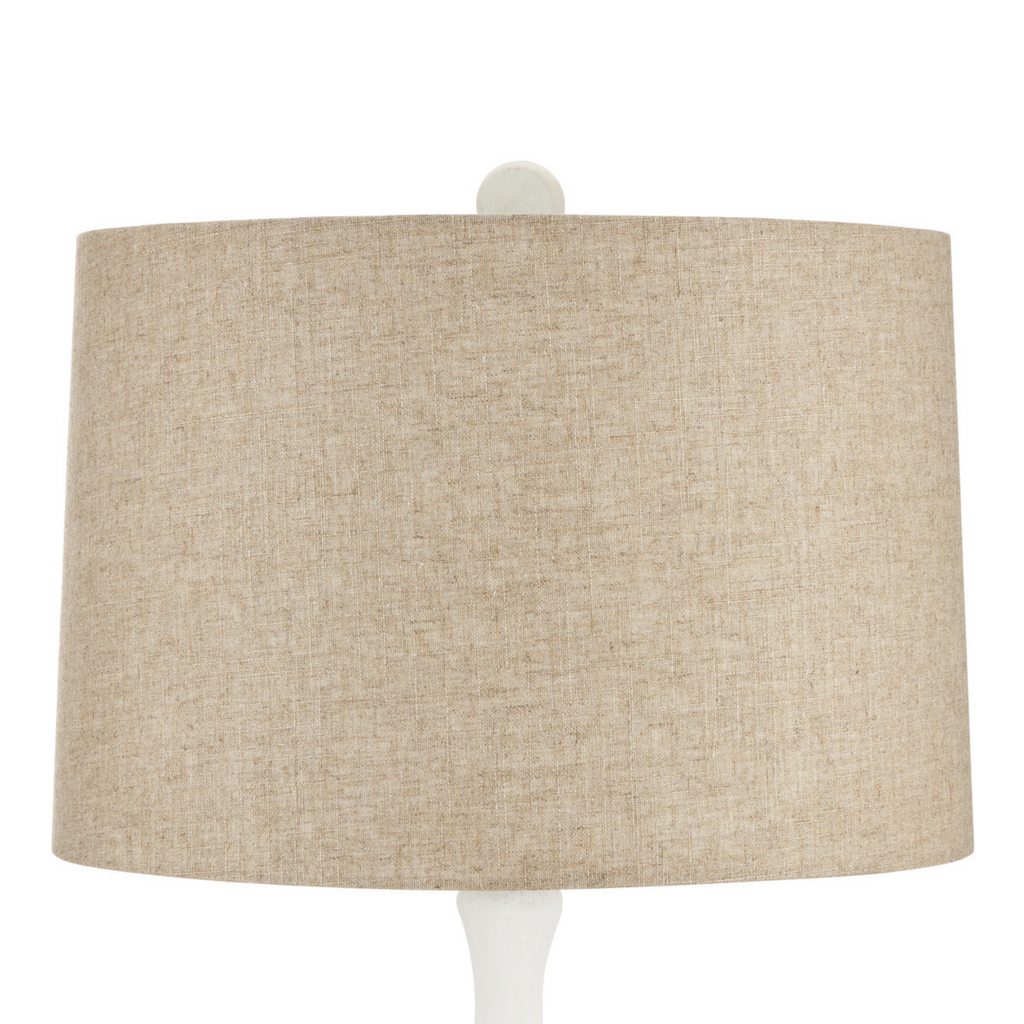 Charny Floor Lamp in Gesso White Finish - The Well Appointed House 