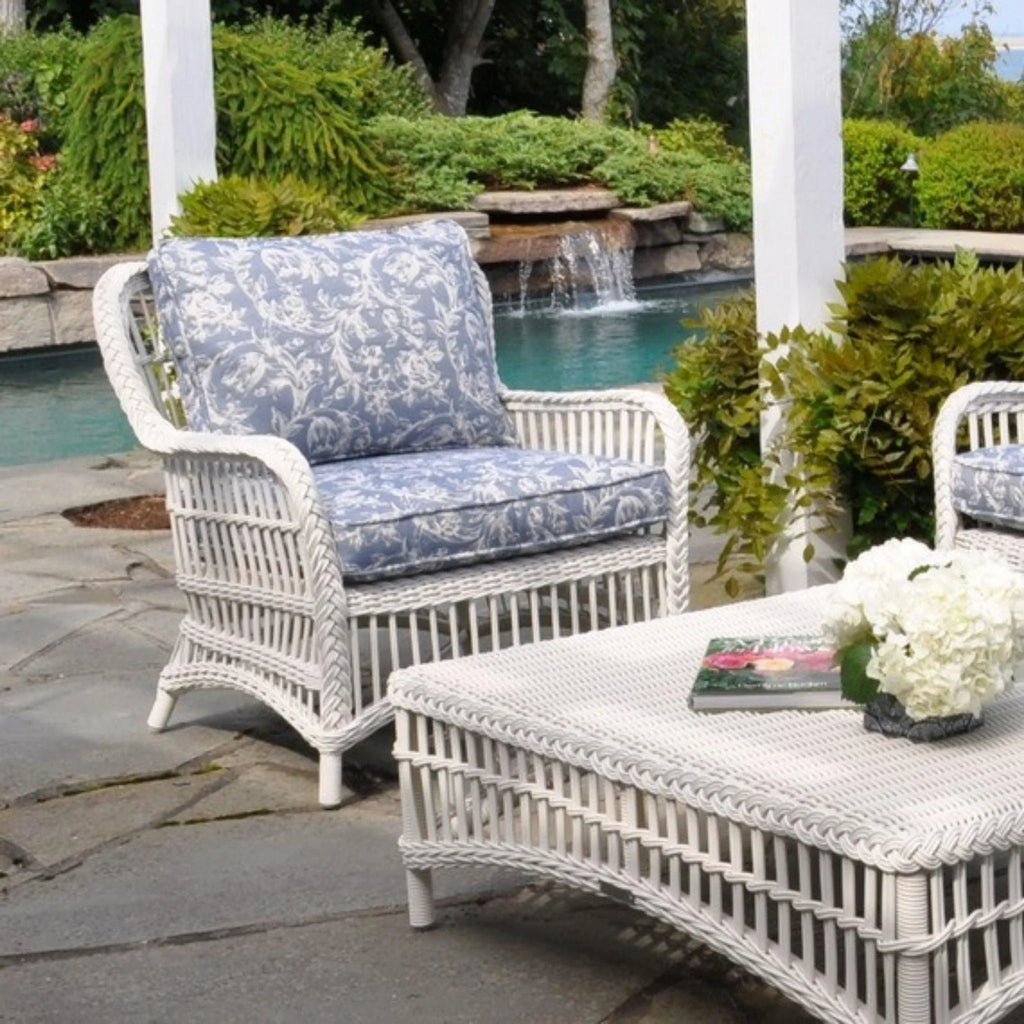 Chatham Lounge Chair in White - Outdoor Chairs & Chaises - The Well Appointed House