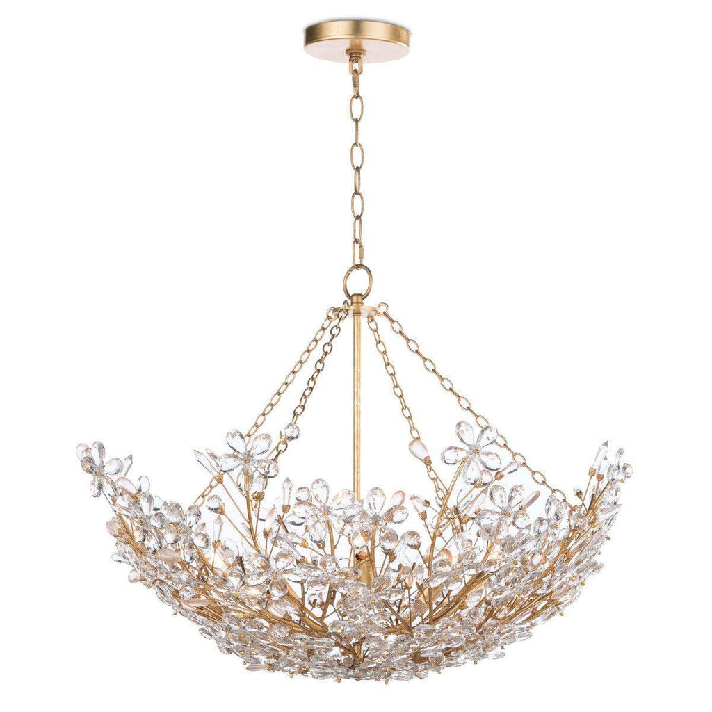 Cheshire Basin Chandelier (Gold Leaf) - Chandeliers & Pendants - The Well Appointed House