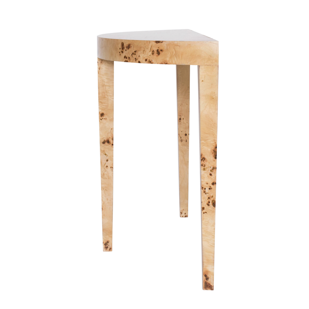 Chloé Burl Demilune Table - The Well Appinted House