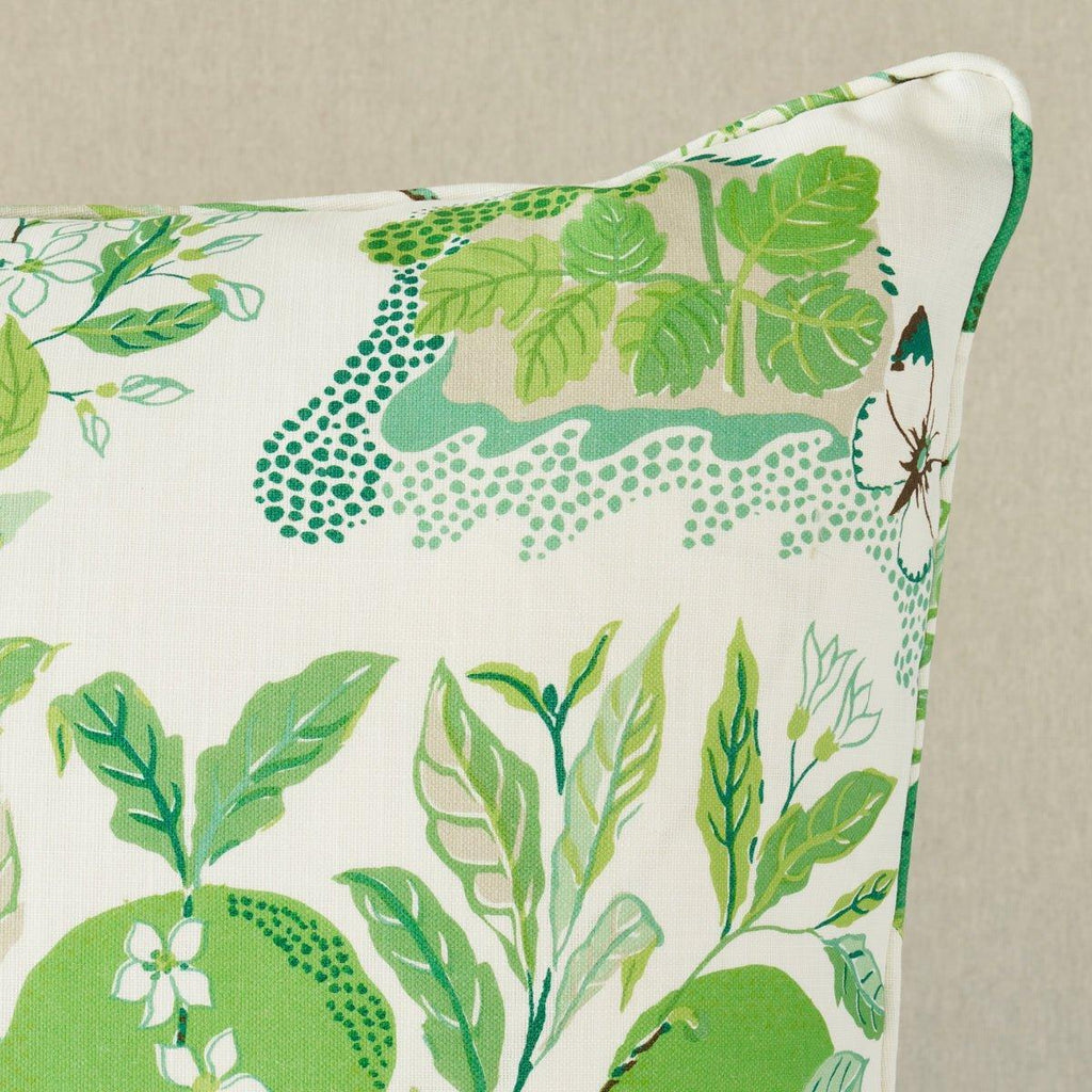 Citrus Garden Indoor-Outdoor 22" Pillow in Green - Pillows - The Well Appointed House