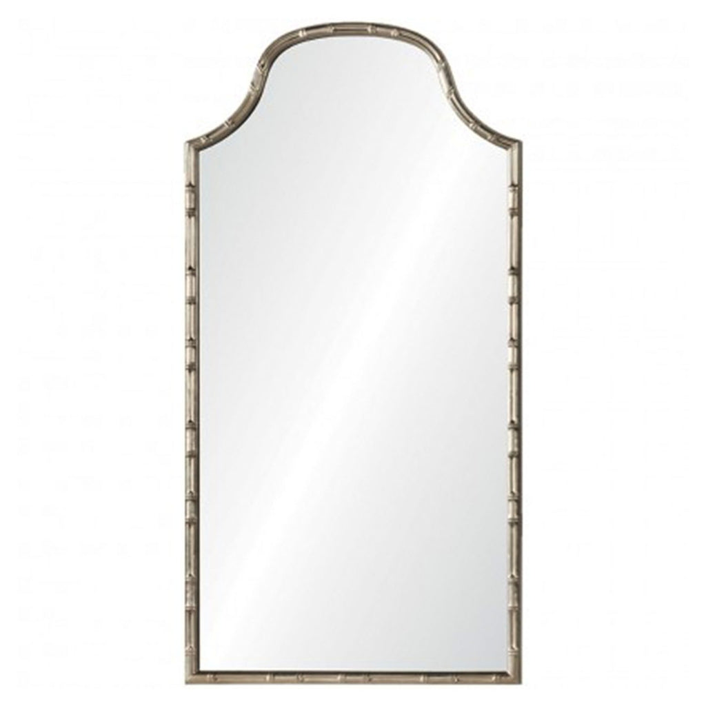 Celerie Kemble Aged Silver Leaf Bamboo Mirror - Wall Mirrors - The Well Appointed House