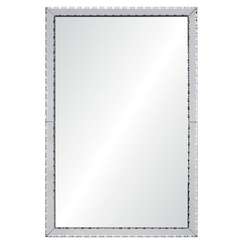 Hand Cut and Jewelry Beveled Framed Wall Mirror - The Well Appointed House