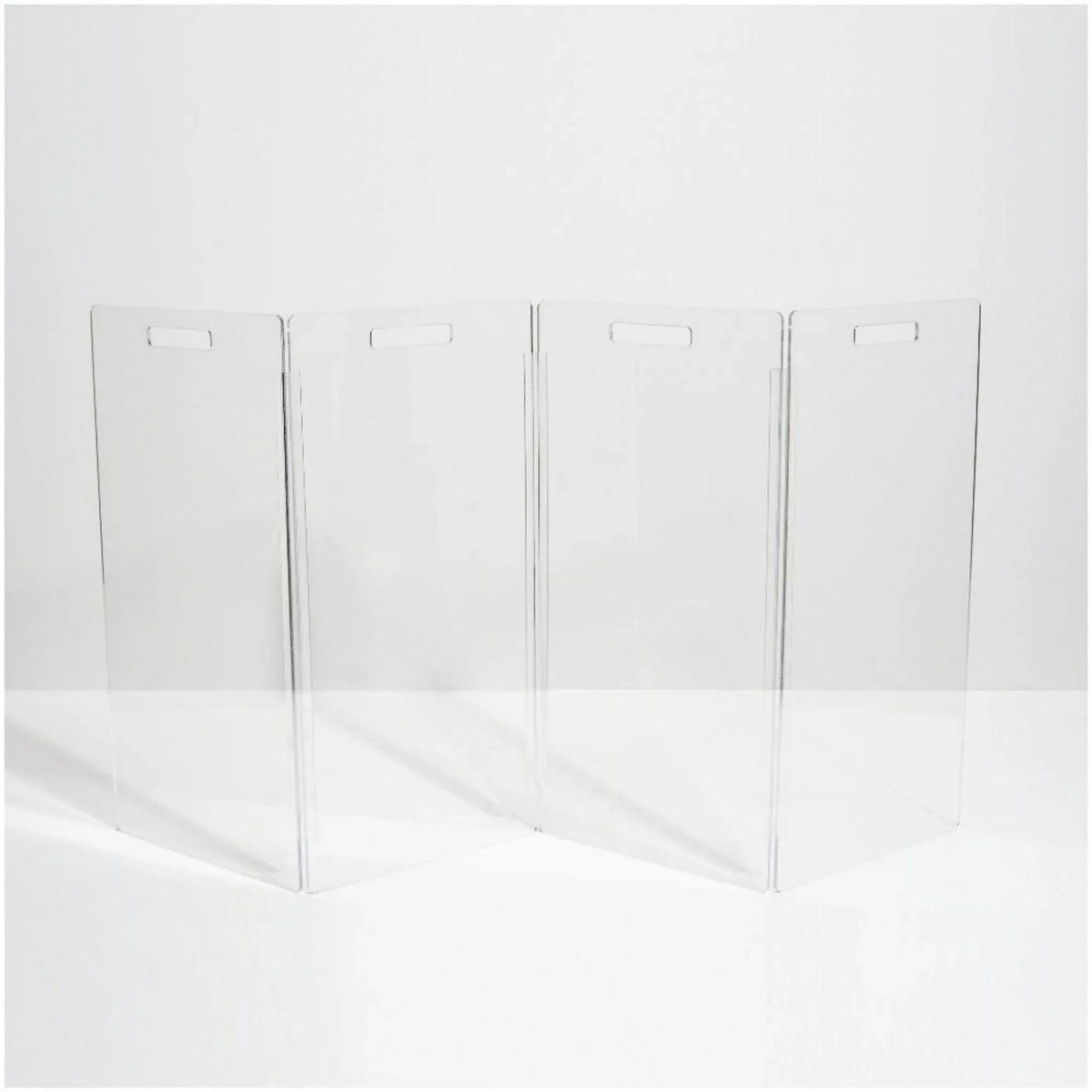 Clear Freestanding Zig Zag 4 Panel Pet Gate The Well Appointed House