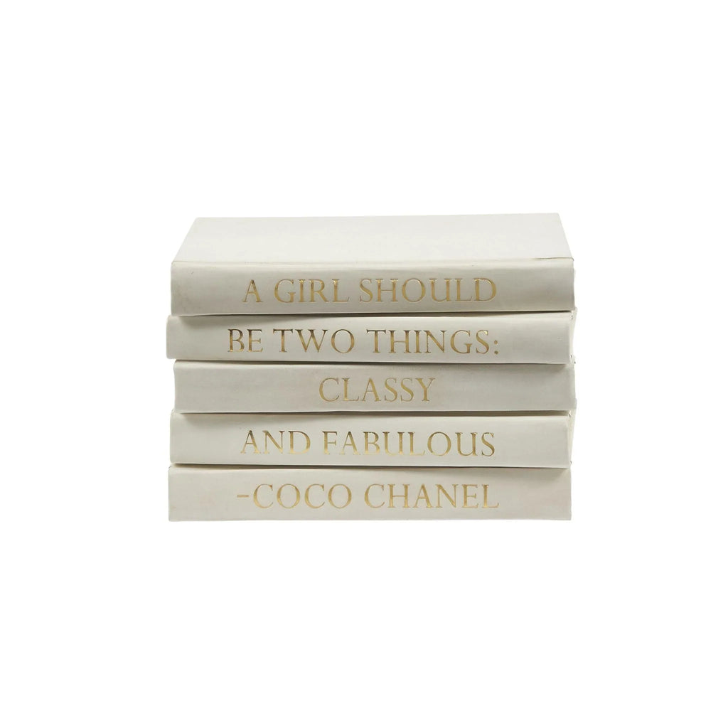 Coco Chanel Quote Decorative Book Set - Books - The Well Appointed House