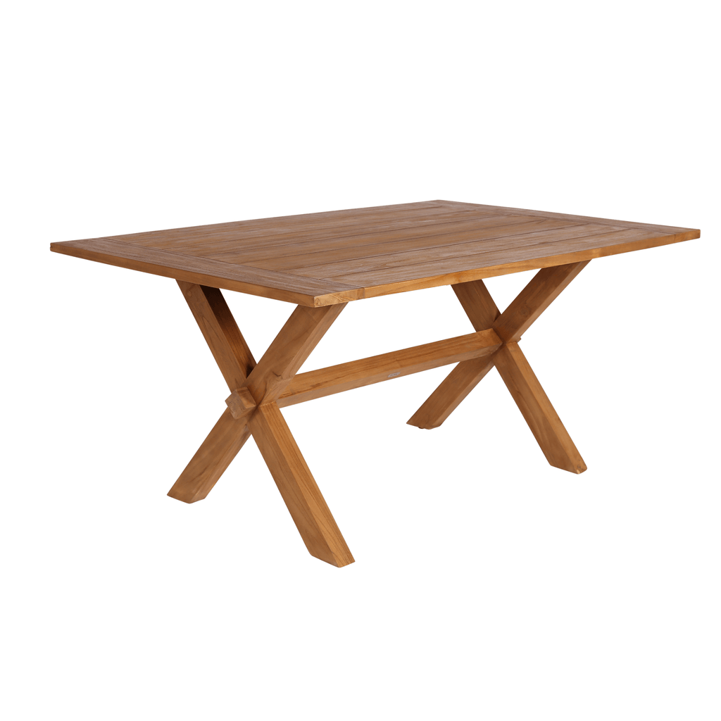 Colonial Style Outdoor Teak Dining Table - Outdoor Dining Tables & Chairs - The Well Appointed House