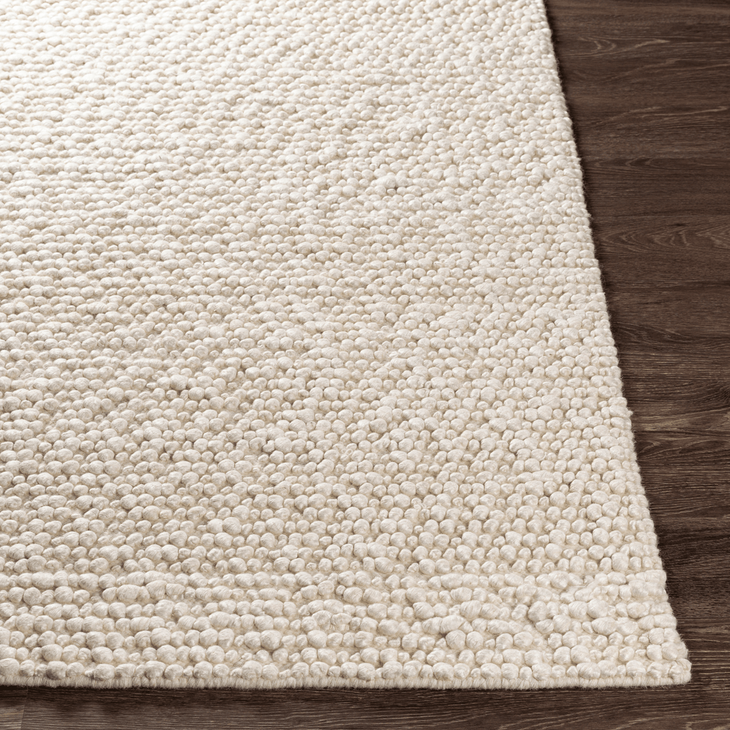 Como Ivory Hand Woven Wool Blend Area Rug - Available in a Variety of Sizes - Rugs - The Well Appointed House