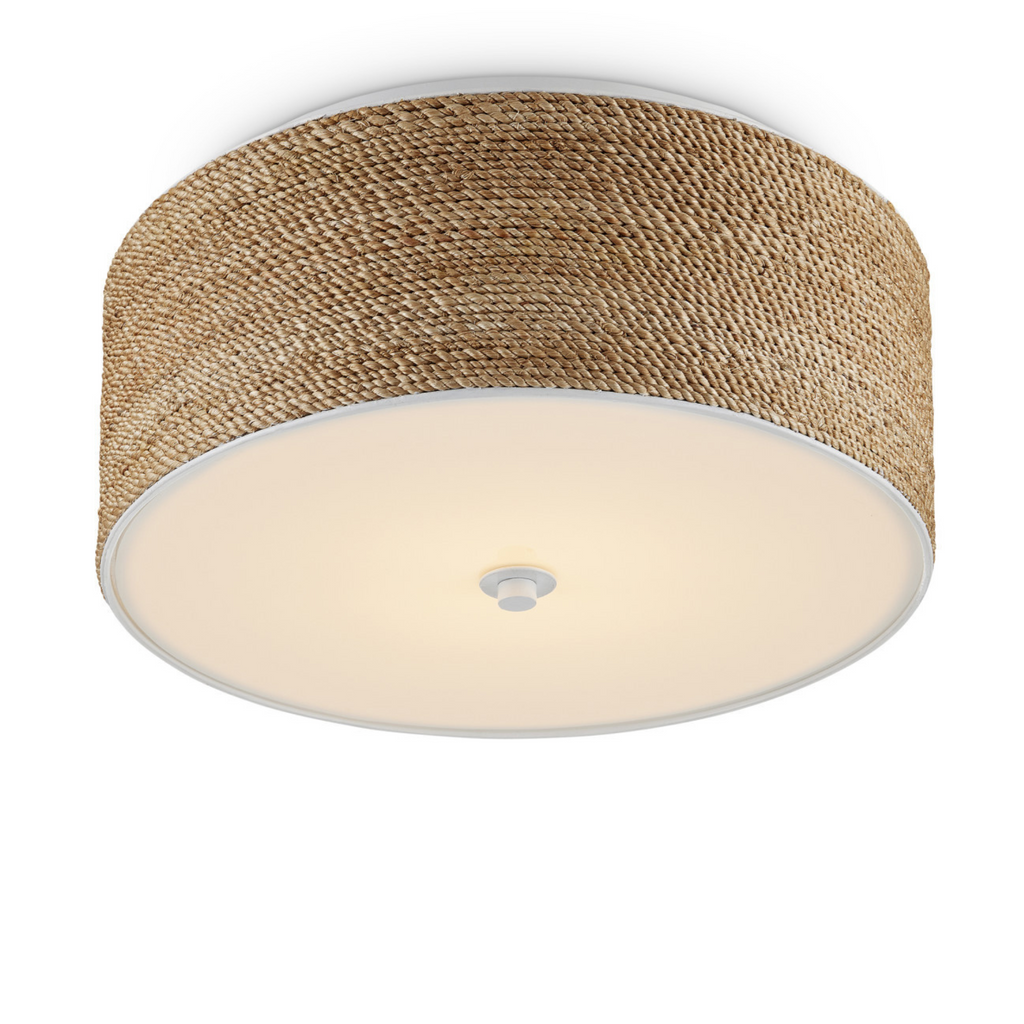 Coulton Rope Flash Mount in Natural - The Well Appointed House 