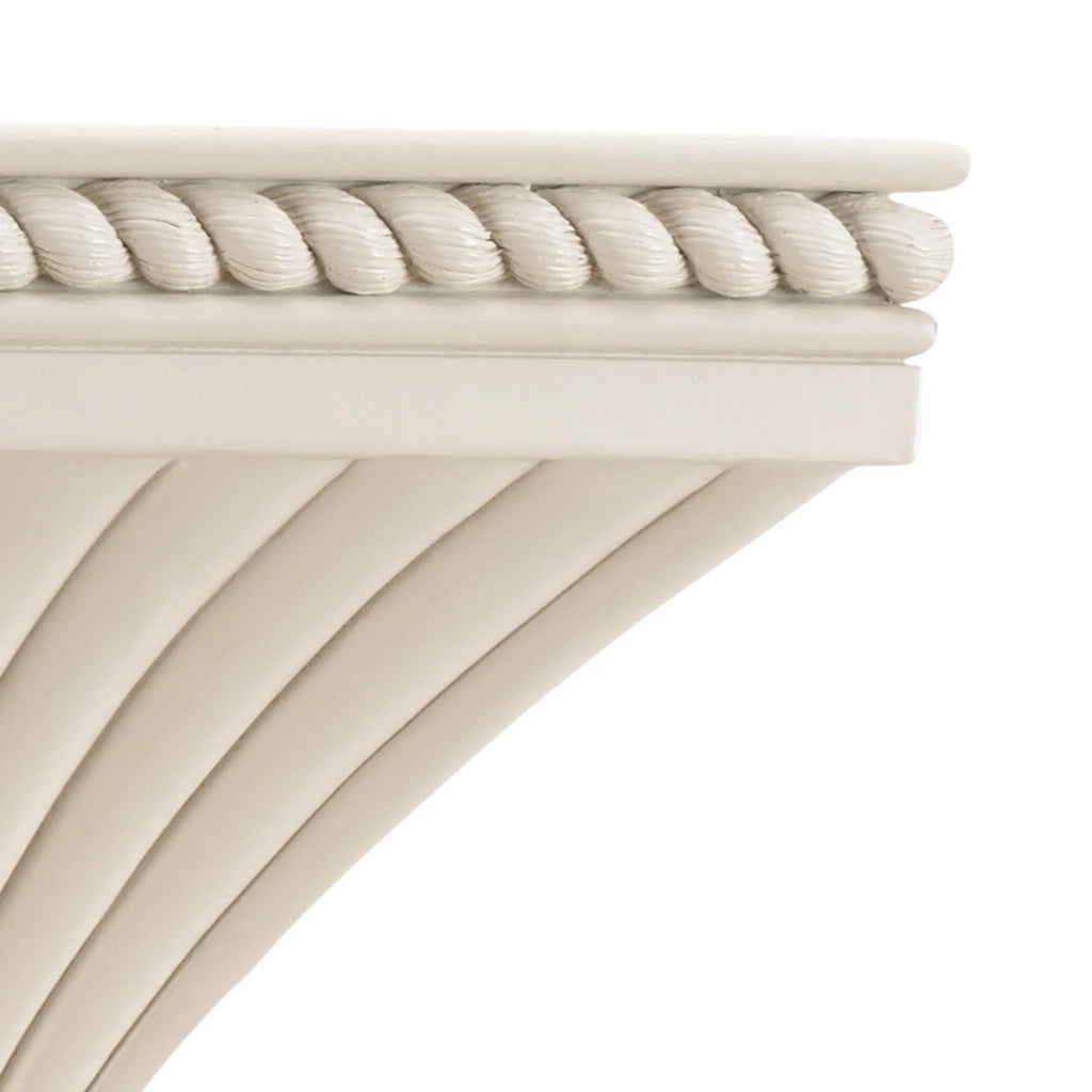 Cream Lacquered Composite Wall Bracket - Wall Shelves - The Well Appointed House