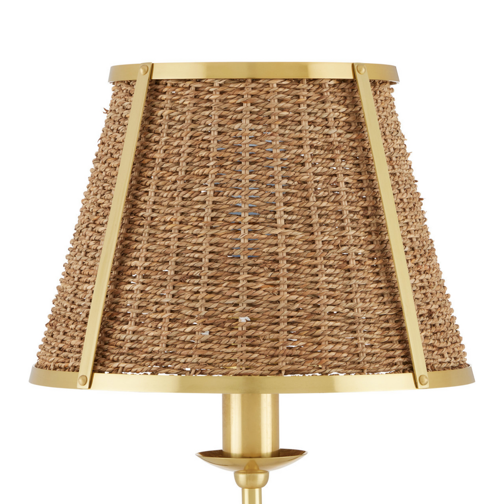 Deauville Floor Lamp in Polished Brass Finish - The Well Appointed House 