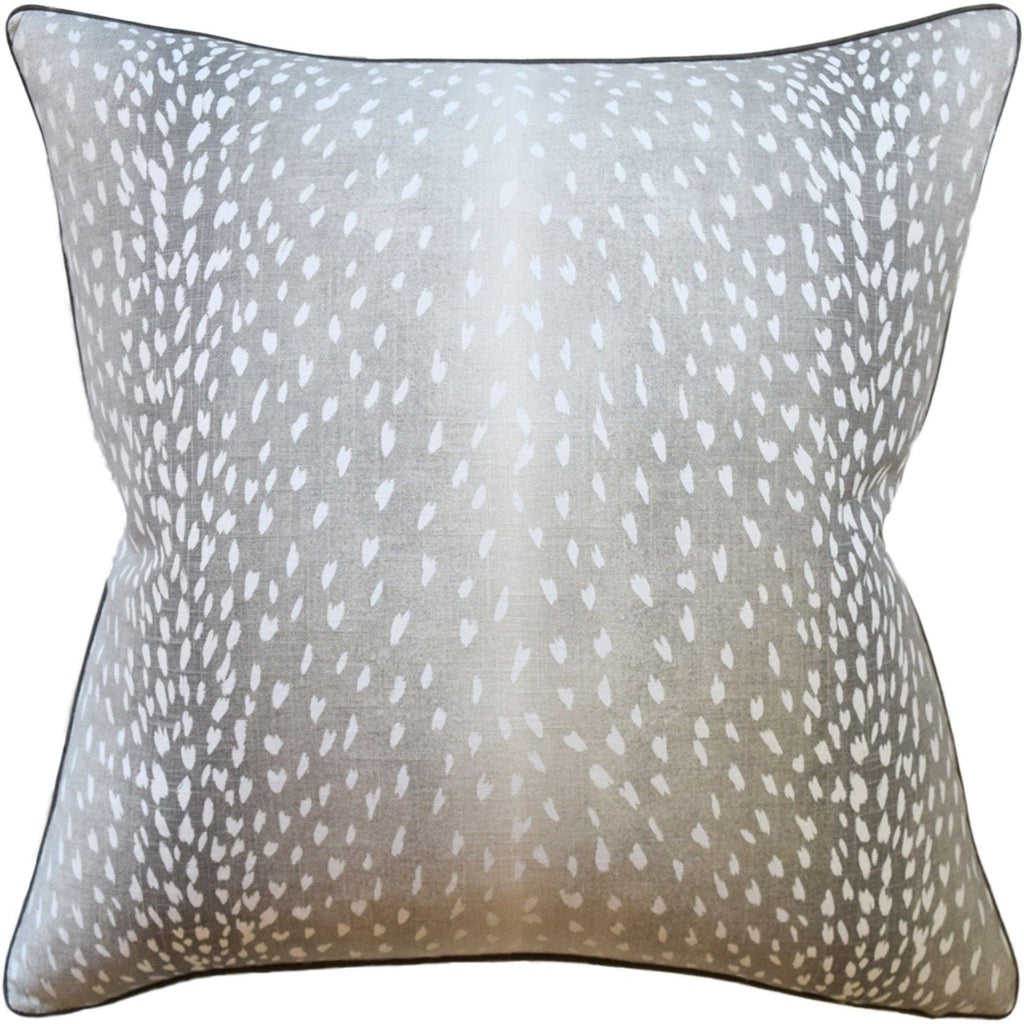 Doe Animal Print Decorative Pillow in Linen Beige - Pillows - The Well Appointed House