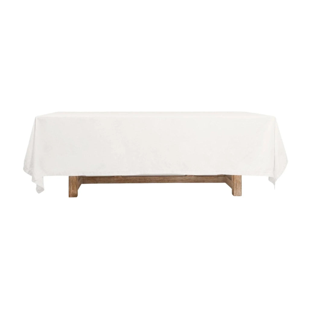 Double Eyelet Border Tablecloth in Ivory - Tablecloths - The Well Appointed House