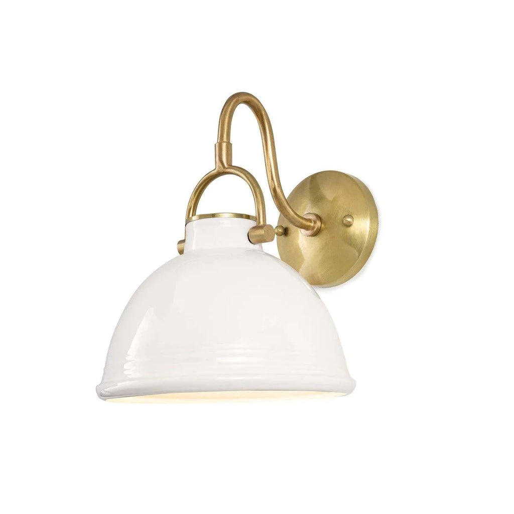 Eloise Ceramic Sconce (White) - Sconces - The Well Appointed House