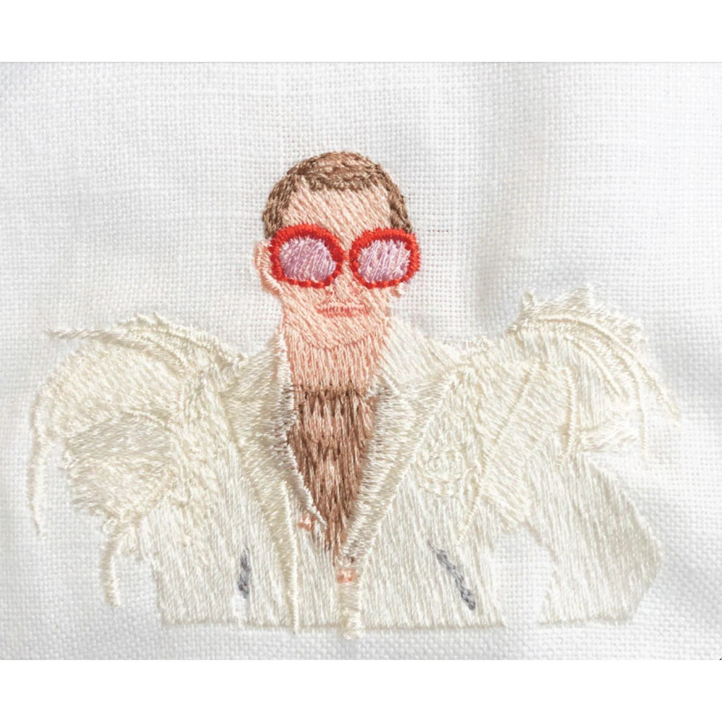 Embroidered Elton Cocktail Napkins - Cocktail Napkins - The Well Appointed House