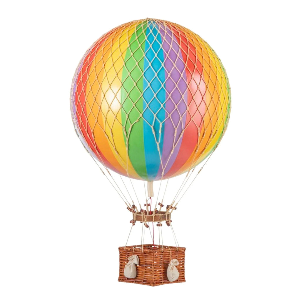 Extra Large Rainbow Striped Hot Air Balloon Model - Little Loves Decor - The Well Appointed House