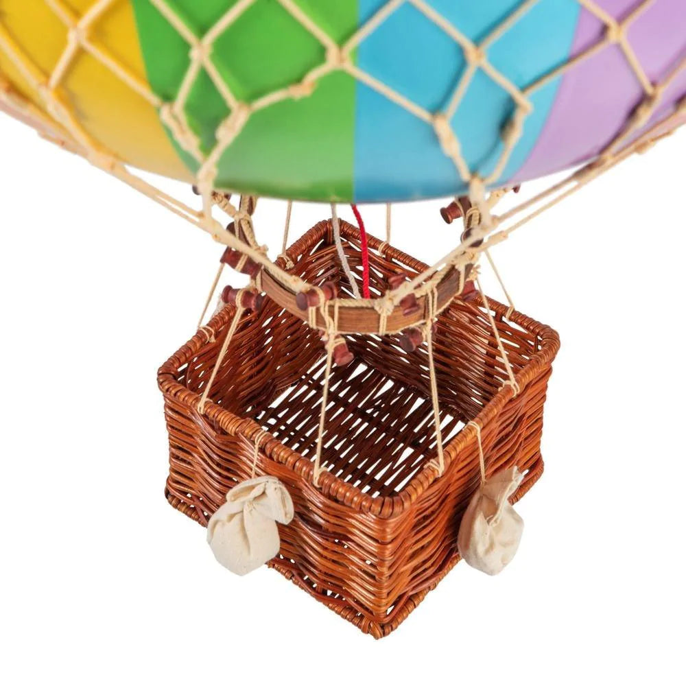 Extra Large Rainbow Striped Hot Air Balloon Model - Little Loves Decor - The Well Appointed House