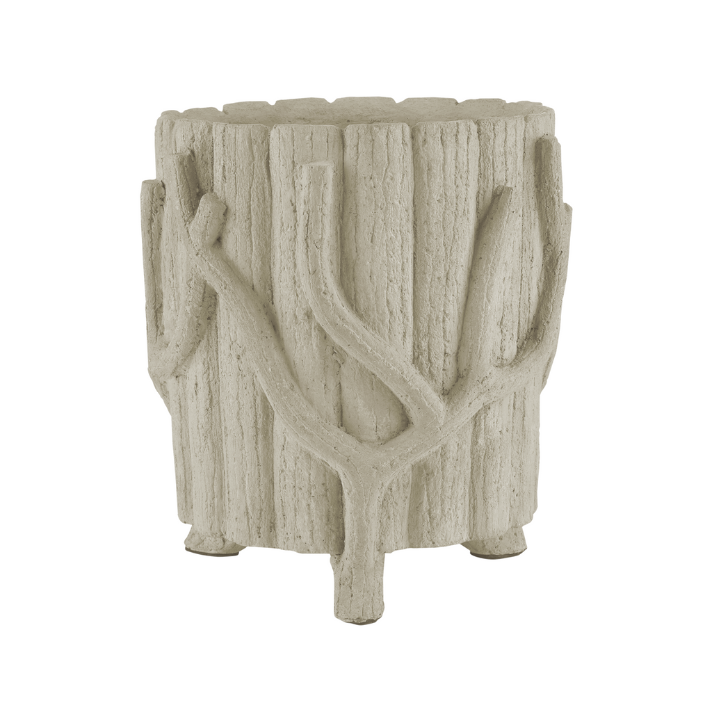 Faux Bois Concrete Planter - The Well Appointed House 