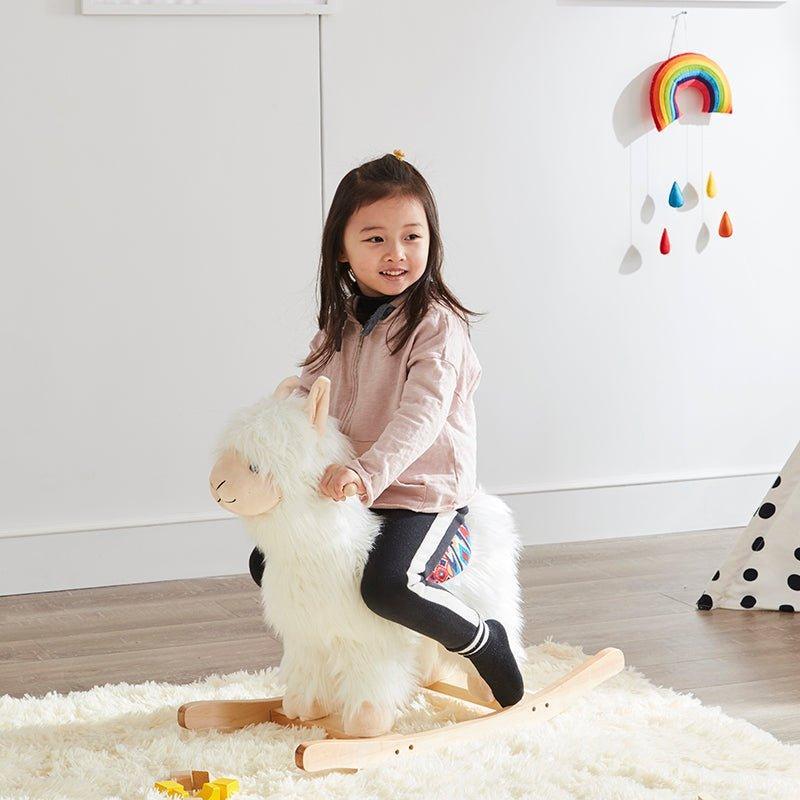 Faux Fur Alpaca Rocker For Kids - Little Loves Rockers & Rocking Horses - The Well Appointed House