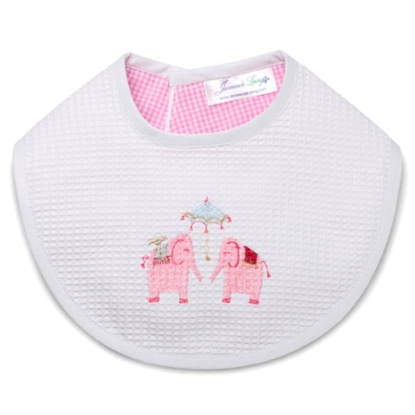 Bib in Umbrella Elephant Pink - The Well Appointed House