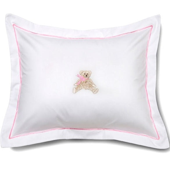 Baby Boudoir Pillow Cover, Bow Teddy (Pink) - The Well Appointed House