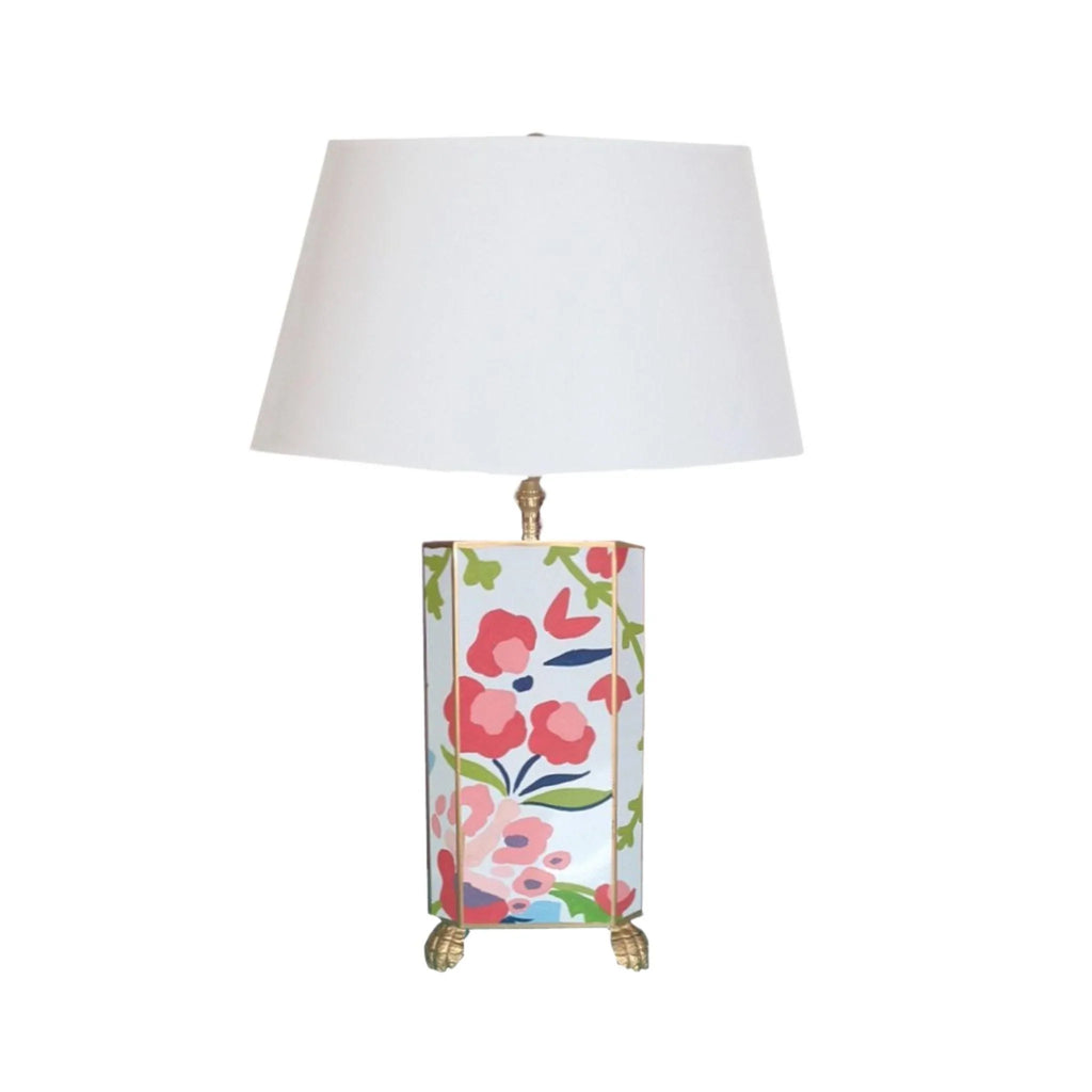 Floral Chintz Lamp in Pink - Table Lamps - The Well Appointed House