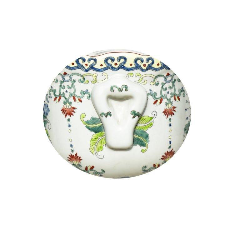 Floral Porcelain Cachepot - Indoor Cachepots - The Well Appointed House